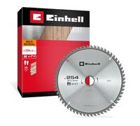 Einhell Lame de scie circulaire, multimatériaux, Ø 254 x 30 mm, 60 dents | Denture HLTCG | Angle neutre | Dents carbure | Coupe moyenne | Fentes thermiques | Pour scies à onglets