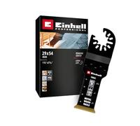 Einhell lame plongeante droite BiM-TiN, 29 x 54 mm | Denture HSS revêtue de titane | profondeur de plongée de 54 mm | fonction de changement rapide | fixation Open-Back