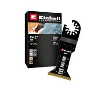 Einhell lame plongeante droite BiM-TiN, 45 x 57 mm | Denture HSS revêtue de titane | profondeur de plongée de 57 mm | fonction de changement rapide | fixation Open-Back
