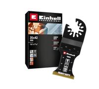 Einhell lame plongeante droite en carbure TiN, 35 x 41 mm | Denture en carbure revêtue de titane | profondeur de plongée de 41 mm | fonction de changement rapide | fixation Open-Back