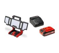 Einhell Lampe sans fil TP-CL 18/3000 Li Set-Solo Power X-Change (18 V, 3 000 lm, tête lumineuse orientable, panneaux lumineux rabattables, 60 LED, avec trépied) avec Batterie 4,0Ah PLUS et Chargeur