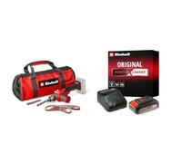 Einhell Lime à bande sans fil TE-BF 18 Li Solo Power X-Change (18V, bras de ponçage pivote jusqu’à 90°) avec Chargeur et Batterie 2,5Ah