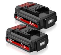 Einhell Lot de 2 batteries de rechange 3,5 Ah 18 V pour appareils Power X-Change, Li-Ion 18 V avec indicateur de puissance LED, compatibles avec tous les appareils PXC, sans chargeur