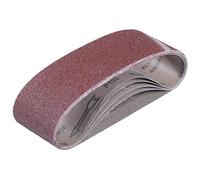 Einhell Lot de 6 bandes abrasives pour ponceuse à bande sans fil TP-BS 18/457 Li BL - Grain : 2 x P60, 2 x P80, 2 x P120