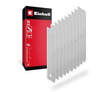 Einhell Lot de Lames Sécables 10 pcs 18 mm (métal trempé, tranchant, largeur 18 mm, boîte de rangement, support)