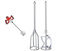 Einhell Mélangeur de peintures et de mortiers TE-MX 1600-2 CE (1600 W, Variation électronique de la vitesse, Poignée ergonomiques, Démarrage progressif) + Kit de 2 agitateurs pour mélangeurs