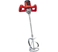 Einhell Mélangeur pour peinture et mortier TC-MX 1200 E (680 tours par minute, appareil mono-vitesse compact pour le malaxage de matériaux visqueux, avec mélangeur pour mortier Ø 100 mm)