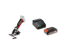 Einhell Mini Scie circulaire 89mm sans fil TE-CS 18/89 Li-Solo Power X-Change (18V, 2500 min-1, 28 mm de profondeur de coupe, 89 mm de diamètre de lame de scie) avec Chargeur et Batterie 2,5Ah
