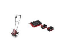 Einhell Motobineuse sans fil GE-CR 30 Li Solo - Système Power X-Change (2x18 V, Moteur Brushless, Largeur de travail 30 cm, Profondeur de travail 20 cm) + Twincharger et 2 Batteries 4,0Ah