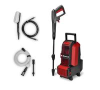 Einhell Nettoyeur Haute Pression sans Fil HYPRESSO 36/105 | PXC | 36 V | 105 bar | 270 l/h | flexible HP 4 m | flexible aspiration 5 m | 2 buses | brosse | lance | sans batteries