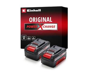 Einhell Original Double Batterie PXC 18 V 4,0 Ah | 2 batteries en set | 900 W | PXC | Li-Ion | ABS | affichage LED | sans chargeur