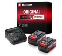 Einhell Original Einhell Starter Kit 2 x 3,0 Ah Power X-Change (Li-ION, 18 V, 2 Batteries 3,0 Ah et Chargeur, Compatible avec Tous Les appareils Power X-Change)