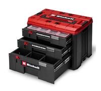 Einhell Original Malette de rangement à tiroirs E-Case | E-Case System | 41,5 x 25 x 28 cm | charge utile 60 kg | 2 tiroirs hauteur 5,5 cm | 1 tiroir hauteur 12,5 cm