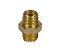Einhell Original Mamelon double R 1/4" mâle | accessoire compresseur | laiton | pour applications pneumatiques avec filetage mâle 1/4"