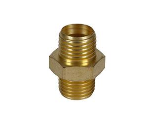 Einhell Original Mamelon double R 1/4" mâle | accessoire compresseur | laiton | pour applications pneumatiques avec filetage mâle 1/4"