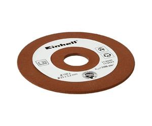 Einhell Original Meule K100 Ø 108 x 23 x 3,2 mm | accessoire affûteuse de chaîne | épaisseur 3,2 mm | alésage 23 mm | grain P100