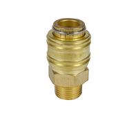 Einhell Original Raccord rapide R 3/8" mâle | accessoire compresseur | filetage extérieur | laiton robuste | pour tuyaux pneumatiques