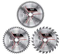 Einhell Kit de 3 lames de scie 250 x 30 x 3,2 mm – 24/42/60 dents