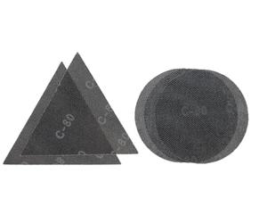 Einhell Original Set de 5 grilles abrasives delta Ø 225 mm | accessoire ponceuse à plâtre | pour TE-DW 225 X et TC-DW 225 | auto-agrippant | 4x P80 | 1x P120