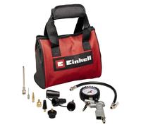 Einhell Original Set pneumatique 10 pièces avec sac | accessoire compresseur | buse adaptateur pour soufflette | gonfleur | 8 adaptateurs de gonflage | sac