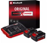 Einhell Original Starter Kit (18V/2x4,0Ah) & Twincharger Kit 1 PXC 4512112
