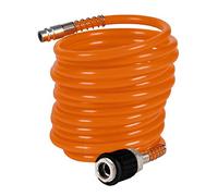 Einhell Original Tuyau spiralé 4 m, Ø intérieur 6 mm | accessoire compresseur | longueur 4 m | PU | pression max. 10 bar | raccord rapide | embout