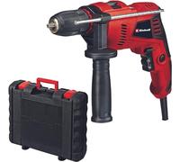 Einhell Perceuse à percussion TE-ID 500 E (500 W, Capacité de perçage : bois 25 mm, béton 10 mm, métal 8 mm) Livré en coffret avec poignée supplémentaire