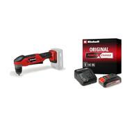 Einhell Perceuse Visseuse d'angle sans fil TE-AD 18 Li-Solo Power X-Change (18 V, 45 Nm, mandrin autoserrant 10 mm, lampe LED, support de batterie pivotant) avec Chargeur et Batterie 2,5Ah