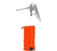Einhell Pistolet long de soufflage/Soufflette à air comprimé pour compresseur (8 bar max, avec raccord rapide et buse 95 mm) + Tuyau spirale 8m