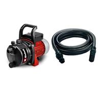 Einhell Pompe d’arrosage de surface GC-GP 6538 (650 W, Câble d‘alimentation 1,4 m, Corps en PVC, Bouchon de purge, Interrupteur marche/arrêt) + Kit d'aspiration 4m