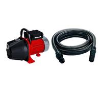 Einhell Pompe d’arrosage de surface GC-GP6036 (600 W, Débit max. 3.600 l/h, Hauteur de refoulement 40 m) & 4173635 tuyau d'aspiration 4 m en plastique (accessoires de pompe, longueur 4 m, 5 pièces)