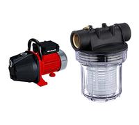 Einhell Pompe d’arrosage de surface GC-GP6036 (600 W, Débit max. 3.600 l/h, Hauteur de refoulement 40 m, Poignée de transport) & Accessoire Filtre Anti-Sable 12 cm avec cartouche