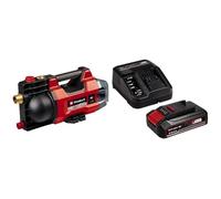 Einhell Pompe d’arrosage sans fil AQUINNA 18/28 Power X-Change (18V, débit max. 2 800 L/h, refoulement max. 25 m, modes ÉCO/BOOST, protections antisurcharge et antigel) avec Chargeur et Batterie 2,5Ah