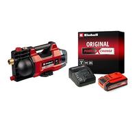 Einhell Pompe d’arrosage sans fil AQUINNA 18/28 Power X-Change (18V, débit max. 2 800 L/h, refoulement max. 25 m, modes ÉCO/BOOST, protections antisurcharge et antigel) avec Chargeur et Batterie 4,0Ah