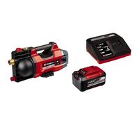Einhell Pompe d’arrosage sans fil AQUINNA 18/28 Power X-Change (18V, débit max. 2 800 L/h, refoulement max. 25 m, modes ÉCO/BOOST, protections antisurcharge et antigel) avec Chargeur et Batterie 5,2Ah