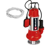 Einhell Pompe d’évacuation pour eaux chargées GC-DP 1340 G (1300 W, Hauteur de refoulement 10 m, Câble d‘alimentation 10 m, Corps en INOX, Livrée avec Filin 6 mètres)