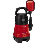 Einhell Pompe d’évacuation pour eaux chargées GH-DP 3730 (370 W, Profondeur d'immersion 5 m, Câble d‘alimentation 10 m, Avec flotteur, Turbine en inox anticorrosion, Enroulement du câble), Rouge