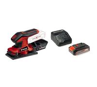 Einhell Ponceuse vibrante sans fil TC-OS 18/187 Li-Solo Power X-Change (fixation auto-agrippante, Softgrip, une feuille de papier abrasif incluse) avec Chargeur et Batterie 2,5Ah
