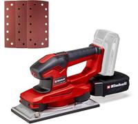 Einhell Ponceuse vibrante sans fil TE-OS 18/230 Li Solo | PXC | 18 V | oscillation 2,5 mm | jusqu’à 22000 tr/min | 230 x 115 mm | sac poussière | 3 abrasifs | sans batterie