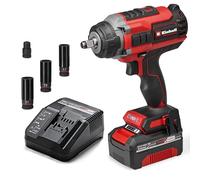 Einhell Professional Boulonneuse sans fil IMPAXXO 18/450 (1x4,0Ah) | PXC | 18 V | 450 Nm | moteur Brushless | carré mâle | adaptateur embout | batterie 4 Ah et chargeur | douilles