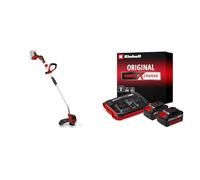 Einhell Professional Coupe-Bordures sans Fil GP-CT 36/35 Li BL-Solo Power X-Change (36 V, Bobine de Fil avec avance Automatique, Brushless, Dispositif d’écartement) + Twincharger et 2 Batteries 4,0Ah