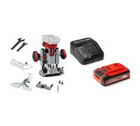 Einhell Professional Défonceuse sans fil TP-RO 18 Li BL-Solo Power X-Change (18 V, Li-Ion, hauteur de course 35 mm, moteur sans charbon, avec butée parallèle) avec Chargeur et Batterie 4,0Ah PLUS