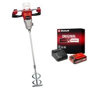 Einhell Professional Malaxeur de peinture et mortier sans fil TP-MX 18-2 Li BL Solo Power X-Change (18V, engrenage 2 vitesses, moteur Brushless, 720tr/min max) avec Batterie 4,0Ah PLUS et Chargeur