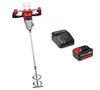 Einhell Professional Mélangeur pour peinture et mortier sans fil TP-MX 18-2 Li BL Solo Power X-Change (2 vitesses, moteur sans charbon, 720 tr/min max, agitateur 120mm) avec Chargeur et Batterie 4,0Ah