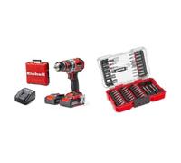 Einhell Professional Perceuse Visseuse à percussion sans fil TE-CD 18/50 Li-i BL Power X-Change (Li-ion, 18 V, moteur sans charbon, Couple 50 Nm) Livré avec 2 Batteries 2,0 Ah et un Chargeur