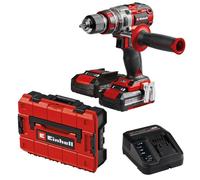 Einhell Professional Perceuse Visseuse à percussion sans fil TP-CD 18/80 Li-i BL PXC (18V) Livré avec 2 Batteries et Chargeur