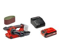 Einhell Professional Ponceuse à bande sans fil Einhell TP-BS 18/457 Li Power X-Change (18V, vitesse 250m/min, surface de ponçage 75x126mm, moteur sans charbon) avec Chargeur et Batterie 4,0Ah PLUS