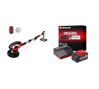 Einhell Professional Ponceuse murale sans fil TE-DW 18/225 Li BL Power X-Change (18V, Vitesse : 600 - 1200 tours/minutes, avec mallette de transport et de rangement) avec Chargeur et Batterie 5,2Ah