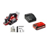 Einhell Professional Rabot portatif sans fil TP-PL 18-3 Li BL-Solo Power X-Change (18V, sans charbon, largeur 82 mm, profondeur de passe 3 mm max, arbre porte-fer) avec Batterie 4,0Ah PLUS et Chargeur
