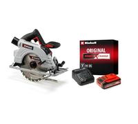Einhell Professional Scie circulaire 190mm sans fil TE-CS 18/190 Li BL-Solo Power X-Change (18V, Moteur sans charbon, éclairage LED, semelle en aluminium) avec Chargeur et Batterie 4,0Ah PLUS